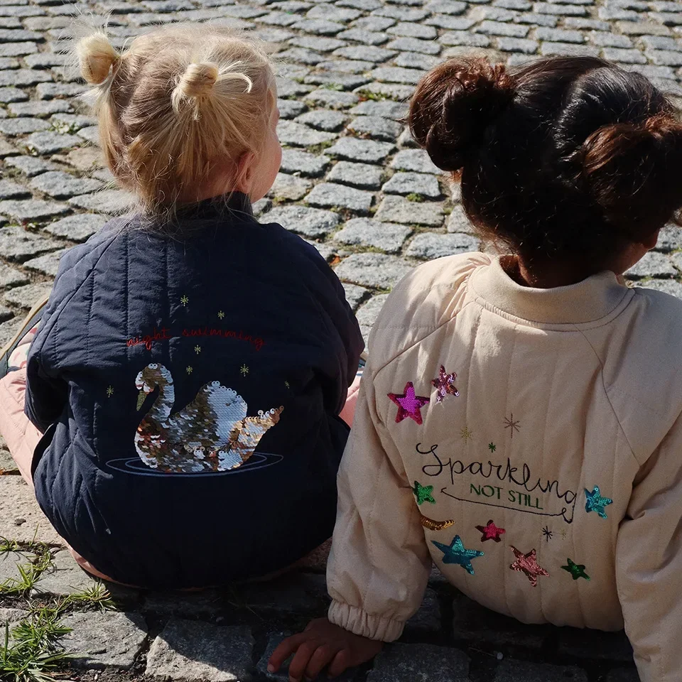 2025 Konges Slojd Inverno Neonati maschi Cartoon Giacche di lana d'agnello Abbigliamento per bambini Ragazze Giacche Capispalla Cappotti Ragazzi Giacca da volo 5