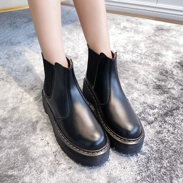 Stivali da donna Stivali con la suola spessa rinforzati Scarpe da donna alla moda Scarpe da vista punk sexy alla moda Stivali invernali 2024 Nuovo 42 1