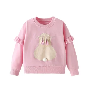 Metri di salto 2-7T Moda Ragazze Felpe Ragazze Bambino Abbigliamento per bambini Autunno Primavera Sport Camicie con cappuccio per bambini Vestiti Camicie 1