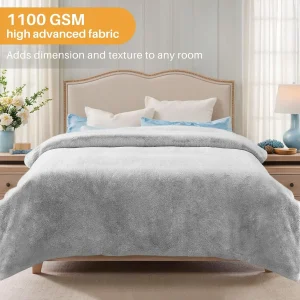Morbida pelliccia sintetica visone soffice coperta in peluche solida coperta pelosa calda leggera traspirante comfort letto reversibile Thows 1