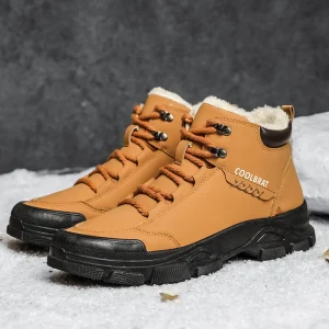 Stivali alti in denim da uomo, scarpe sportive casual, stivali da uomo alla moda e alla moda 1