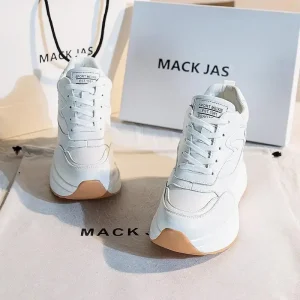 Scarpe da ginnastica bianche migliorate in cotone alla moda Scarpe da papà con altezza maggiorata da donna Scarpe AG con fondo spesso casual autunno inverno 1