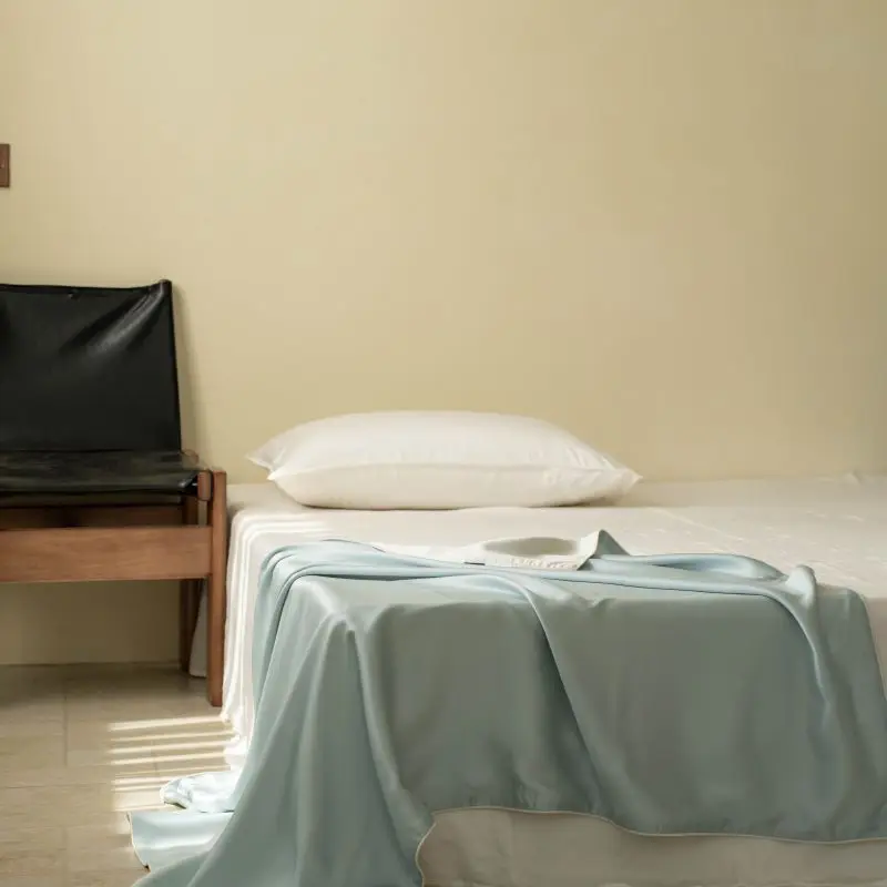 Coperta rinfrescante di lusso in fibra di lyocell al 100% per coperte estive con scialle vegetale naturale Piumino per pisolino traspirante e delicato sulla pelle di fascia alta 2