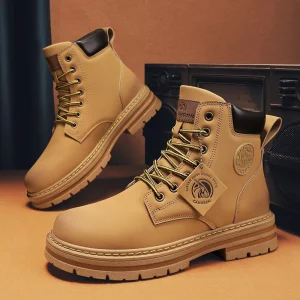 Big Size48 stivali da uomo stivaletti da moto di moda per uomo stivali da trekking impermeabili stivali invernali Chelsea retrò comodi Botas Hombre 1