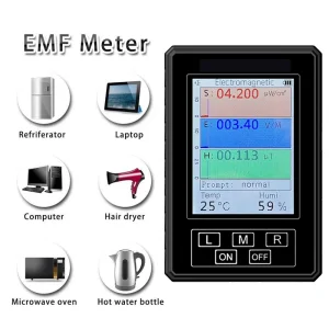 BR-9A/XR-2-PRO Tester per rilevatore di radiazioni di campo elettromagnetico portatile Tester per Monitor dosimetro di radiazioni portatile misuratore EMF 1