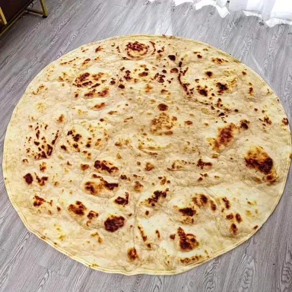 1 coperta in flanella con motivo pizza, coperta per pisolino, calda e accogliente, morbida coperta per divano letto 4