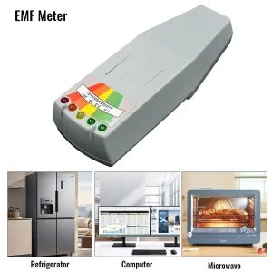 Rilevatore professionale di dosimetro di radiazioni di campo elettromagnetico EMF a 5 LED per caccia ai fantasmi portatile 1