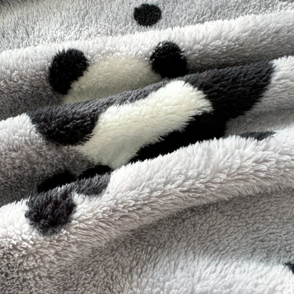 1pc peluche coperta per letti Panda stampato morbido pile corallo plaid per divano singolo/regina/re caldo coperte di Thow di alta qualità 3