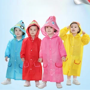 Impermeabile per bambini Cartoon Animal Style Outdoor Impermeabile per bambini Impermeabile per ragazzi Ragazze Abbigliamento antipioggia Cappotto antipioggia per bambini 1