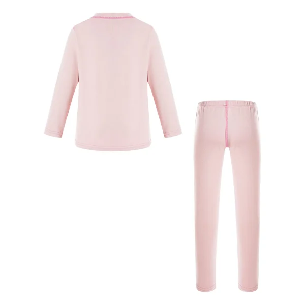 Set di biancheria intima termica in pile per bambini e ragazzi, abbigliamento per la casa, pigiameria, girocollo, maglietta a maniche lunghe con leggings, set da sci funzionali 3