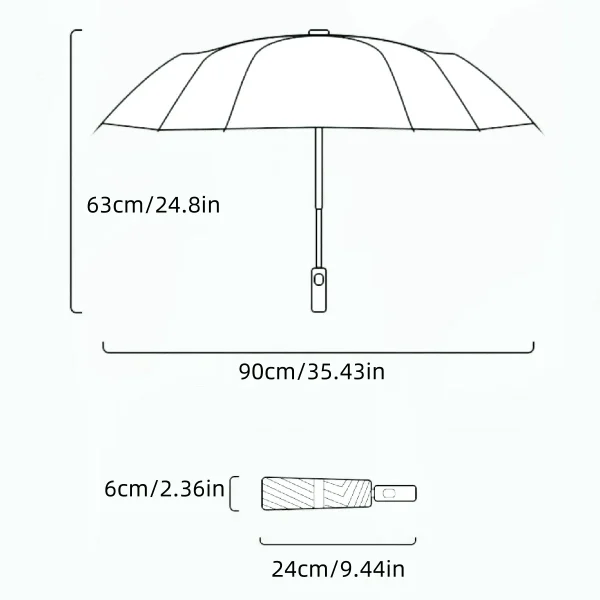 1 ombrello trasparente retrò con bordo trendy - ombrello pieghevole trasparente triplo - materiale in PVC, adatto per fotografie di viaggio 6