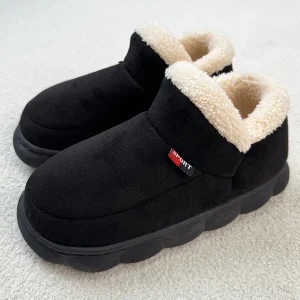 Smile PoP Scarpe da uomo in peluche invernale Pantofole da casa classiche da uomo per interni Scarpe da donna morbide antiscivolo per esterni Scarpe da uomo casual da camera da letto 1