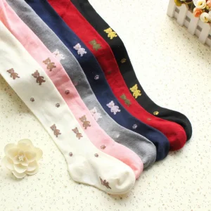 Lawadka Collant per bambini per ragazze Cotone Cartoon Neonate Calzamaglia Autunno Primavera Bambini Collant stretti da ballo 1-7Y Leggings 1