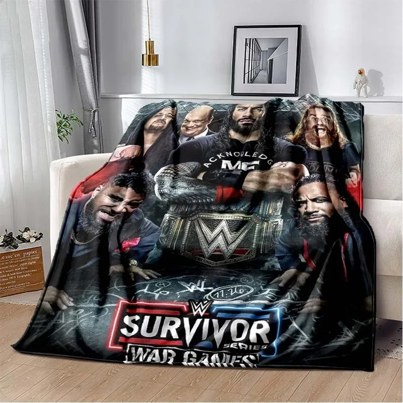 Wrestling Entertainment WWE Stampato Comoda coperta morbida Moda per la casa Divano letto Soggiorno Calda coperta regalo da viaggio portatile 4