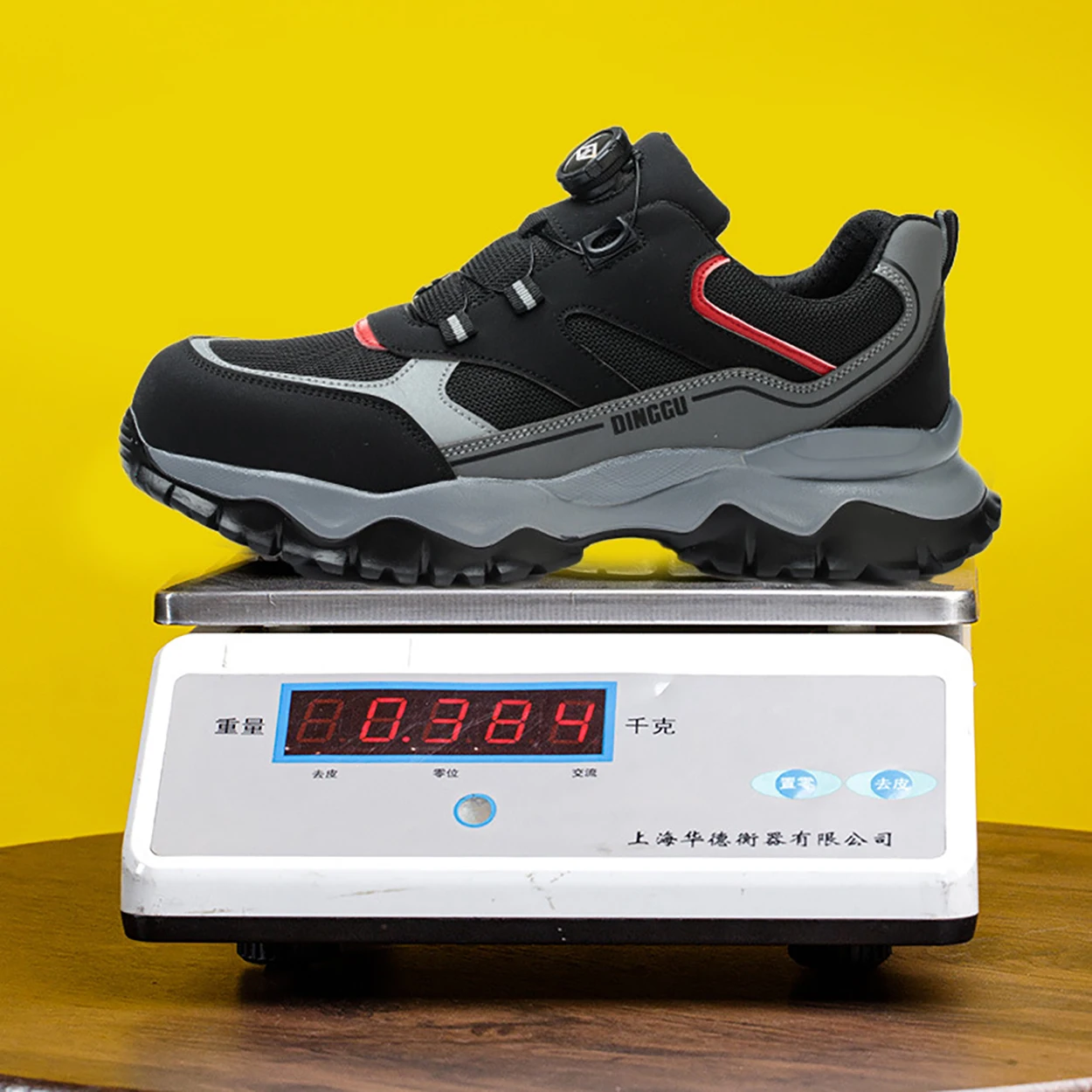 Scarpe antinfortunistiche con bottone rotante di nuova moda Scarpe da lavoro anti-sfondamento anti-perforazione Scarpe sportive da uomo Stivali protettivi antiscivolo 6