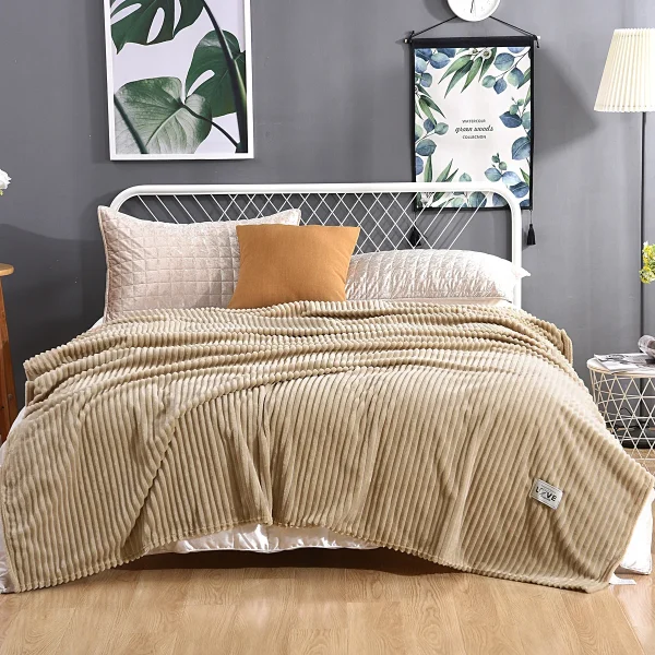 Morbide coperte scozzesi Coperta calda in pile di corallo Copridivano Copriletto sul letto per coperte calde invernali per animali domestici per bambini adulti 4