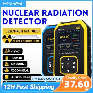 FNIRSI GC-01 Contatore Geiger Rilevatore di radiazioni nucleari Dosimetro personale Raggi X Raggi γ Tester di radioattività a raggi β Rilevatore di marmo 1
