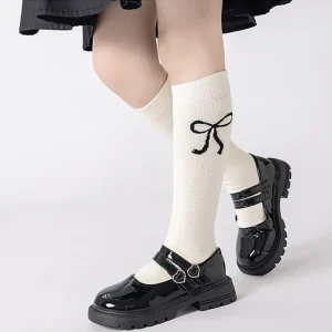 3 paia di calzini a metà polpaccio per ragazze accessori bowknot autunno inverno bambini principessa moda calzini vestiti calze per bambini 2025 1