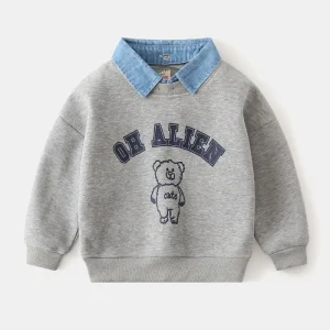 Maglione per bambini Abbigliamento per bambini Ragazzi e ragazze Pullover Maglione Giacca per ragazzi Giacca Abiti spessi Autunno Inverno 1