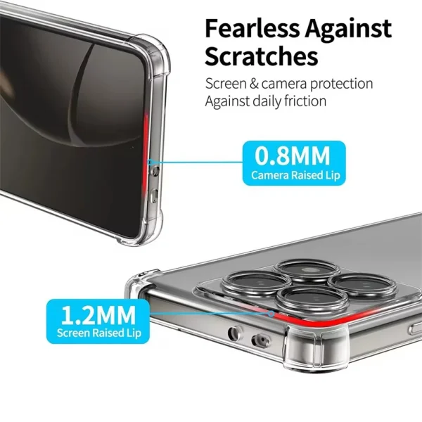 Custodia morbida in silicone antiurto trasparente per Xiaomi Mi 15 14T 14 13 12 12X 12S 13T 12T Pro Lite 5G Cover posteriore ultra sottile trasparente 4