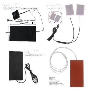 Riscaldatore riscaldante USB 5V 2A regolabile per piastra riscaldante invernale riscaldante per cuscino per animali domestici addome in vita 1