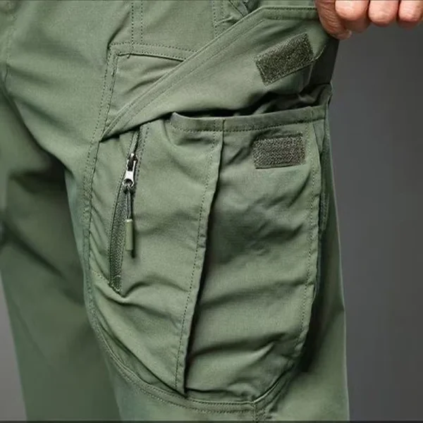 Pantaloni da uomo tattici cargo softshell elastici escursionismo trekking arrampicata campeggio caccia all'aperto pantaloni militari primavera autunno autunno 4