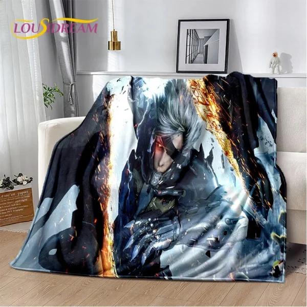 3D Game Metal Gear Solid Cartoon HD Gamer coperta, coperta morbida per la casa camera da letto letto divano Picnic Travel Cover coperta bambini 5