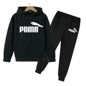 Bambini Primavera E Autunno Tendenza 2 pezzi Felpa con cappuccio + pantaloni Abiti 3-14 anni Ragazzi Ragazze Vestito del giorno Tute Set di vestiti per bambini 1