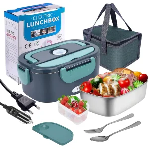 Scaldavivande portatile per scaldavivande elettrico da 1,5 l 60 W per scatola da pranzo per riscaldamento auto o domestica 1