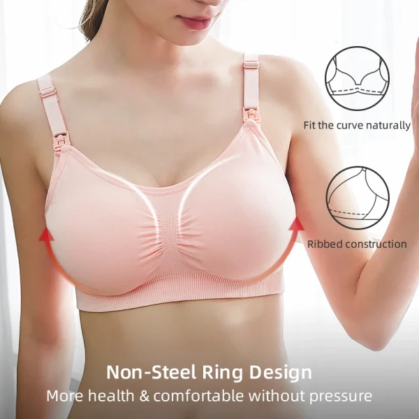 Reggiseno per allattamento taglie forti di alta qualità Reggiseno per allattamento traspirante per donna Intimo per allattamento Reggiseno per maternità senza cuciture Push Up 3