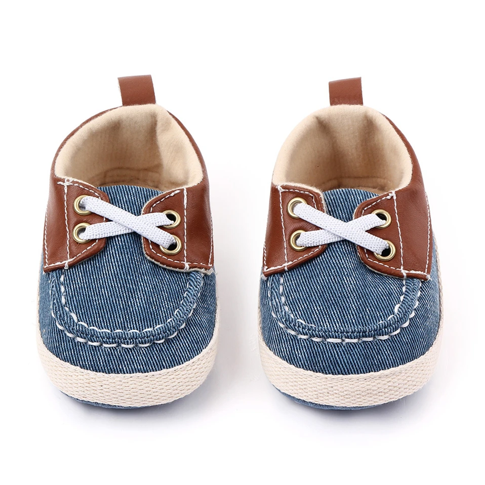 Primi camminatori neonato neonato ragazza suola morbida cotone scarpe antiscivolo Sneaker Prewalker scarpe Patchwork 0-18M 6