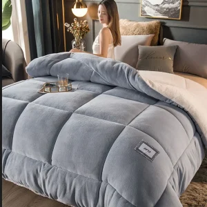 Lana di agnello spessa calda 5kg trapunte piumino casa lusso stampato trapunta autunno inverno dormitorio coperta biancheria da letto piumino trapuntato 1