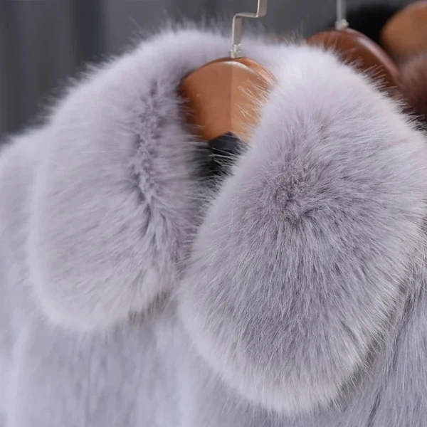 Abbigliamento per bambini Cappotto in pelliccia sintetica 2025 Autunno Inverno Nuovo cappotto corto Tendenza per ragazzi Ragazze Abiti invernali alla moda casual coreani 5