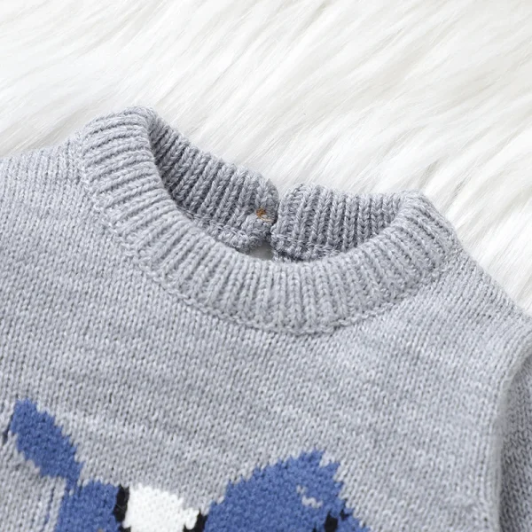Vestiti invernali per neonati 0-9m Capispalla autunnale Neonate Maniche lunghe Maglioni Maglioni + Pantaloni Completi Set 2 pezzi Maglieria infantile 2