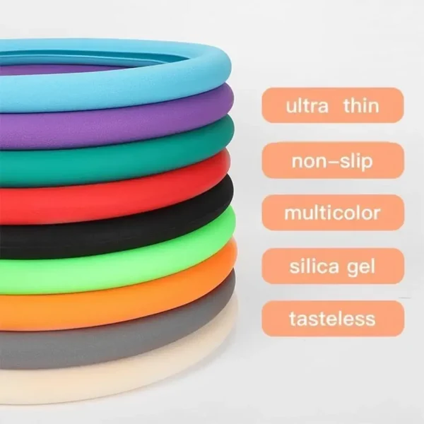 Coprivolante in silicone antiscivolo: vestibilità universale, morbida e inodore, adatto per ruote da 14''/15''/16'', durevole e per tutte le stagioni 4