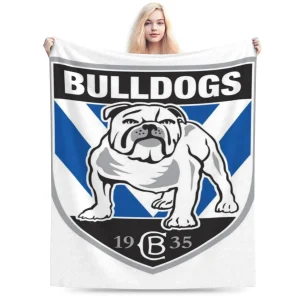 NRL Bulldogs - Logo semplice Una coperta in micropile ultra morbida 1