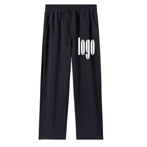 Logo personalizzato fai-da-te uomo autunno e inverno nuovo stile 320G pantaloni sportivi in puro cotone pantaloni a gamba larga sport quotidiani all'aperto fashi casual 1