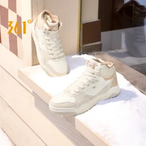 Scarpe da skateboard in peluche da donna a 361 gradi Calore alto Scarpe da ginnastica femminili morbide e comode classiche resistenti all'usura 682436622 A 1