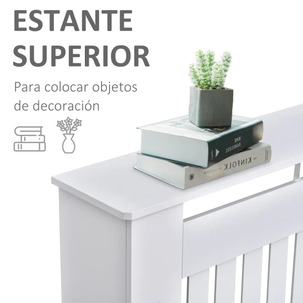 Copertura radiatore Homcom Copertura radiatore per radiatore Design moderno MDF 112X19X81Cm 5