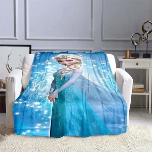 Disney Frozen Elsa Princess coperta per divano King Size Cute Soft flanella Throw Fluffy Bed coperta regalo coperta invernale appena nata 1