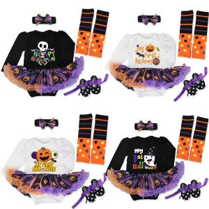 0-24M età neonata appena nata vestiti di Halloween pagliaccetto cotone Toddlers neonato Costume vestiti da festa tuta per neonati 1