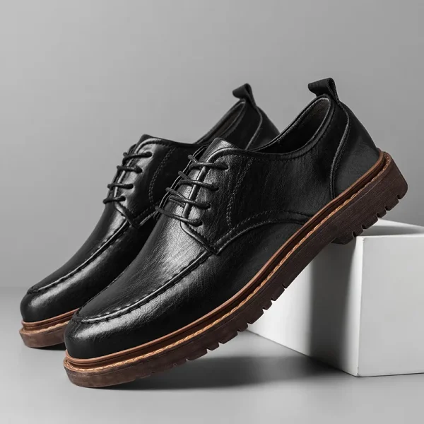 Autunno nuove scarpe da uomo scarpe casual brogue scarpe da uomo in vera pelle stivali da lavoro sneakers casual da lavoro 5