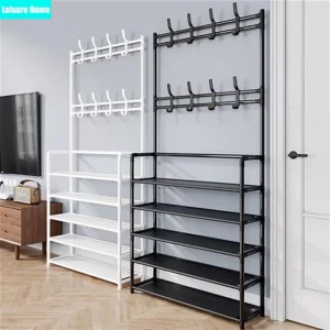 Appendiabiti Scarpiera multistrato Porta Scaffale per cappelli e scarpe fai-da-te Semplice portaoggetti per organizer da soggiorno da terra 1