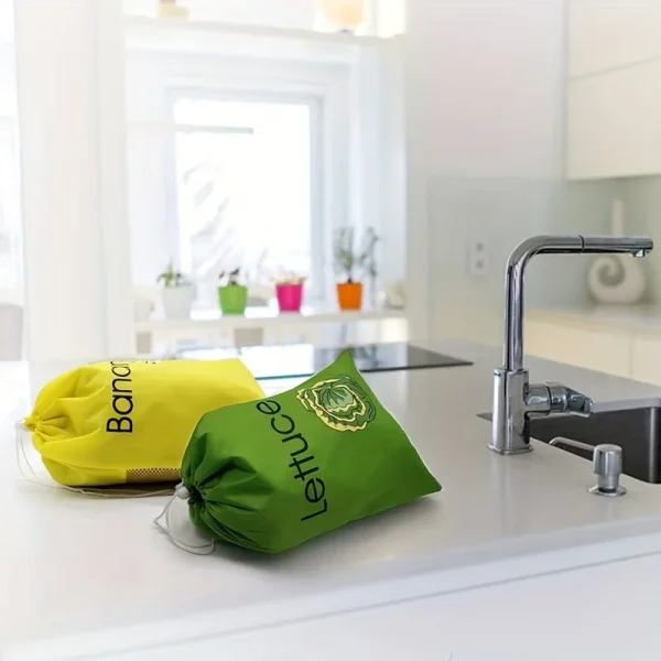 Borsa per la conservazione della banana da 1 pezzo, borsa per la conservazione delle verdure, previene la strappatura, borsa per la freschezza della conservazione della banana, leggera e comoda 6
