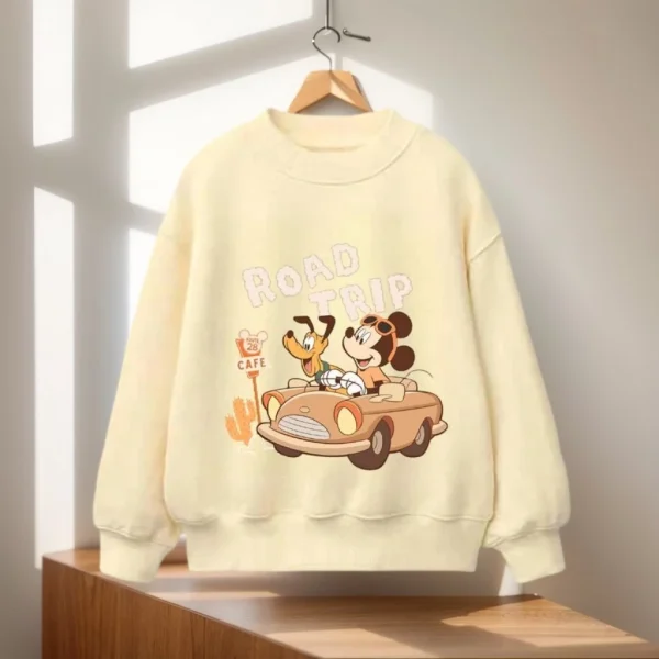 2025 Autunno Giallo Felpe con cappuccio per bambini Ragazzi Ragazze Cotone Felpe casual Ritorno a scuola Moda per bambini Top sotto i 6 anni 4