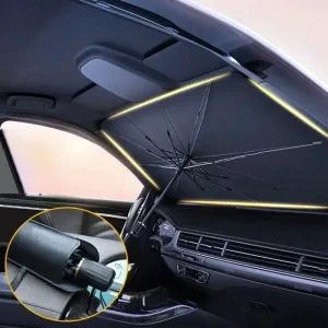 Ombrello parasole per auto per ombreggiatura automatica Protezione parasole per auto Parasole Tenda di protezione per parabrezza interno per sole estivo 1