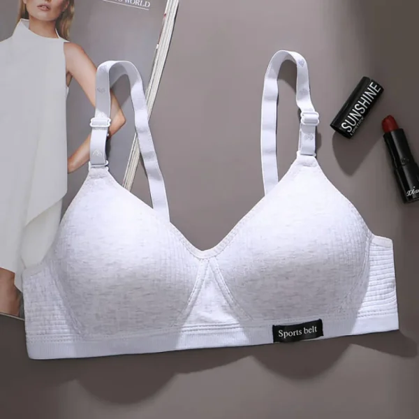 Intimo sportivo per adolescenti Ragazza senza cuciture Reggiseno da allenamento senza ferretto Abbigliamento reggiseno di piccole dimensioni per ragazza della scuola morbida e delicata sulla pelle 6
