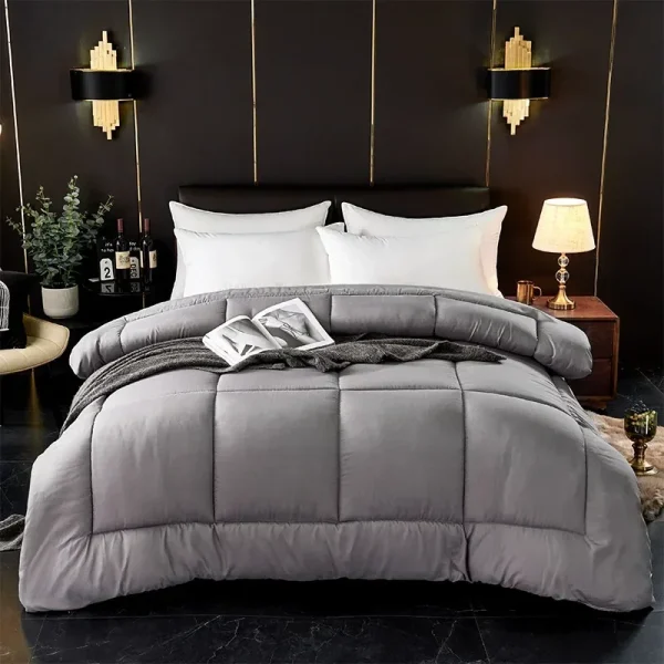 Coperta in flanella di pile morbido letto per adulti piumino reversibile senza copertura trapunta morbida in microfibra per tutte le stagioni lavabile in lavatrice 1