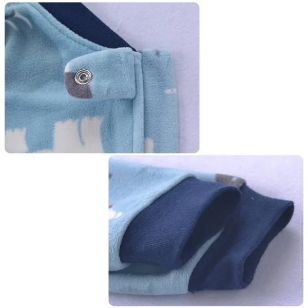 Vestiti per neonati per neonati Primavera Autunno Pagliaccetto a maniche lunghe in pile polare Tuta calda Pigiama per bambini per bambini Tuta per neonate 5