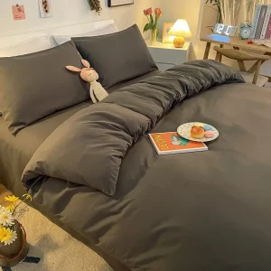 Copripiumino tinta unita Doppio/Queen Size Anti-acaro Durevole Copripiumino Semplice Durevole 이불(Senza federa) 1